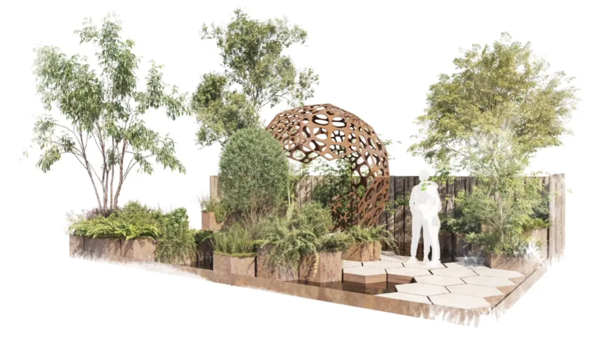 C60 Carbon Garden: A Fusion of Science and Serenity