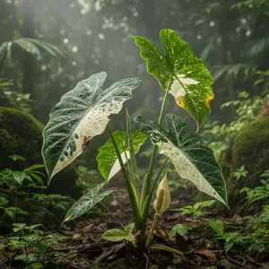Alocasia micholitziana 'Frydek Variegata'