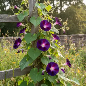 Ipomoea purpurea 'Grandpa Otts'
