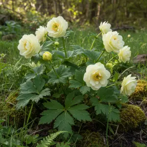 Trollius × cultorum 'New Moon'