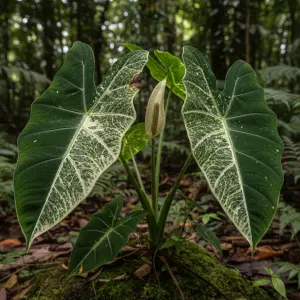 Alocasia micholitziana 'Frydek Variegata'