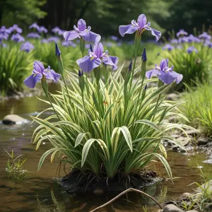Iris ensata 'Variegata'