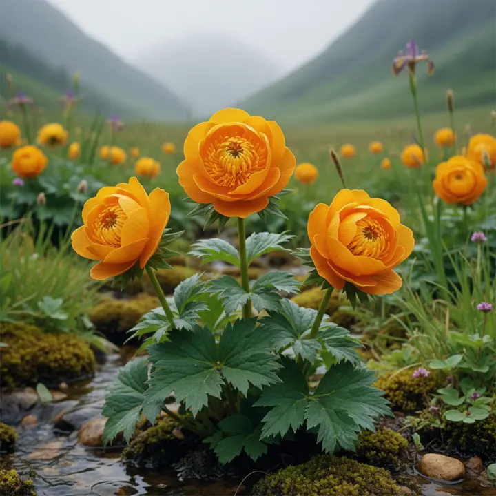 Trollius chinensis 'Golden Queen'