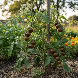 Solanum lycopersicum 'Chocolate Cherry'