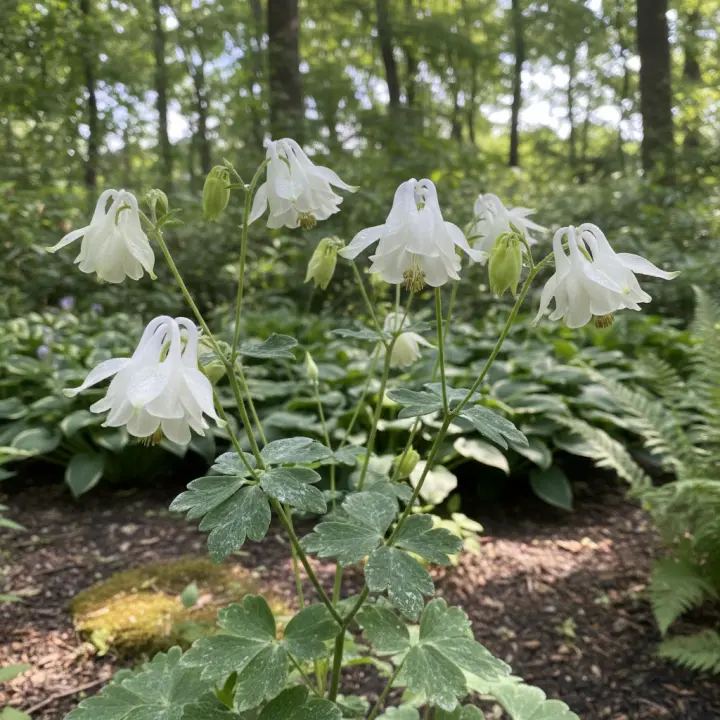 Aquilegia vulgaris 'Nivea'