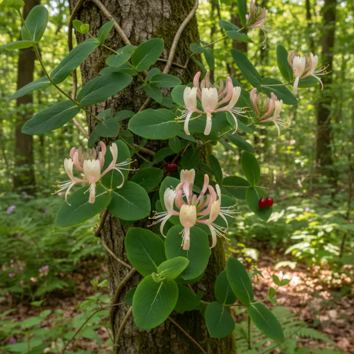 Lonicera × heckrottii 'Belgica'