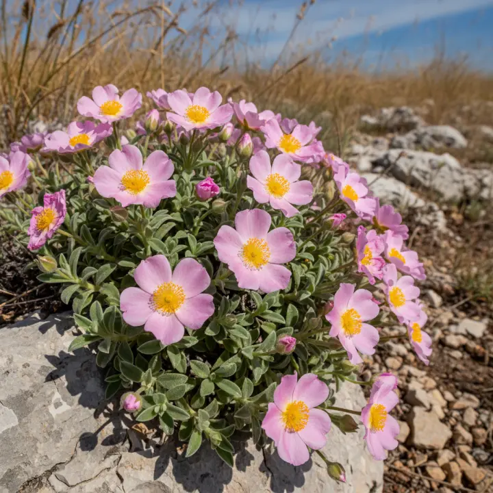 Helianthemum 'Wisley Pink'