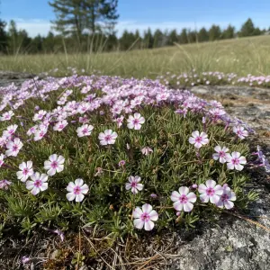 Phlox subulata 'Candy Stripe'