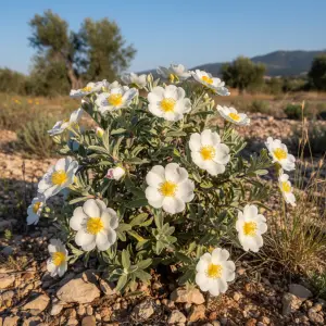 Cistus × rodiaei 'Jessabel'